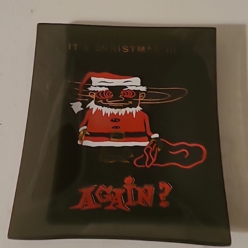 Vintage Christmas Ashtray